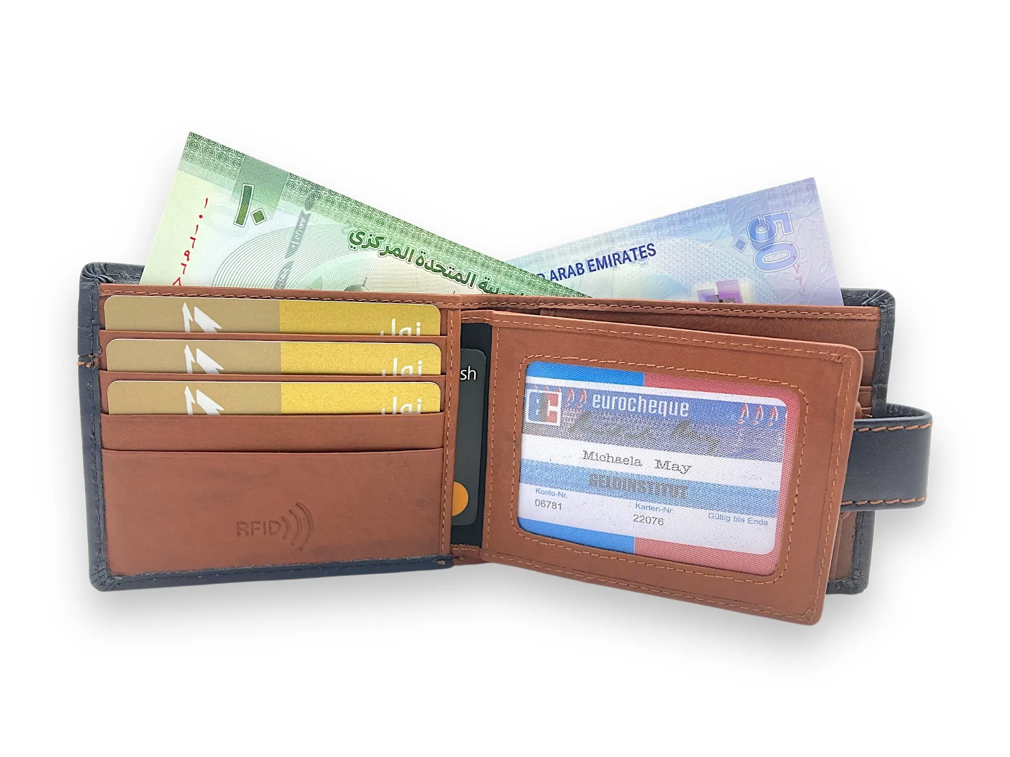 VIP - RFID Multiple Card & Coin Men's Bifold Wallet # 4094CNL/2