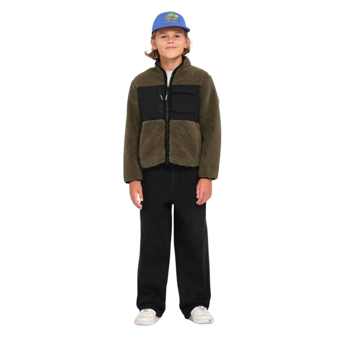 Volcom Kids Storm Stone Zip Fleece - Wintermoss
