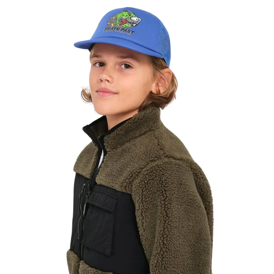 Volcom Kids Storm Stone Zip Fleece - Wintermoss