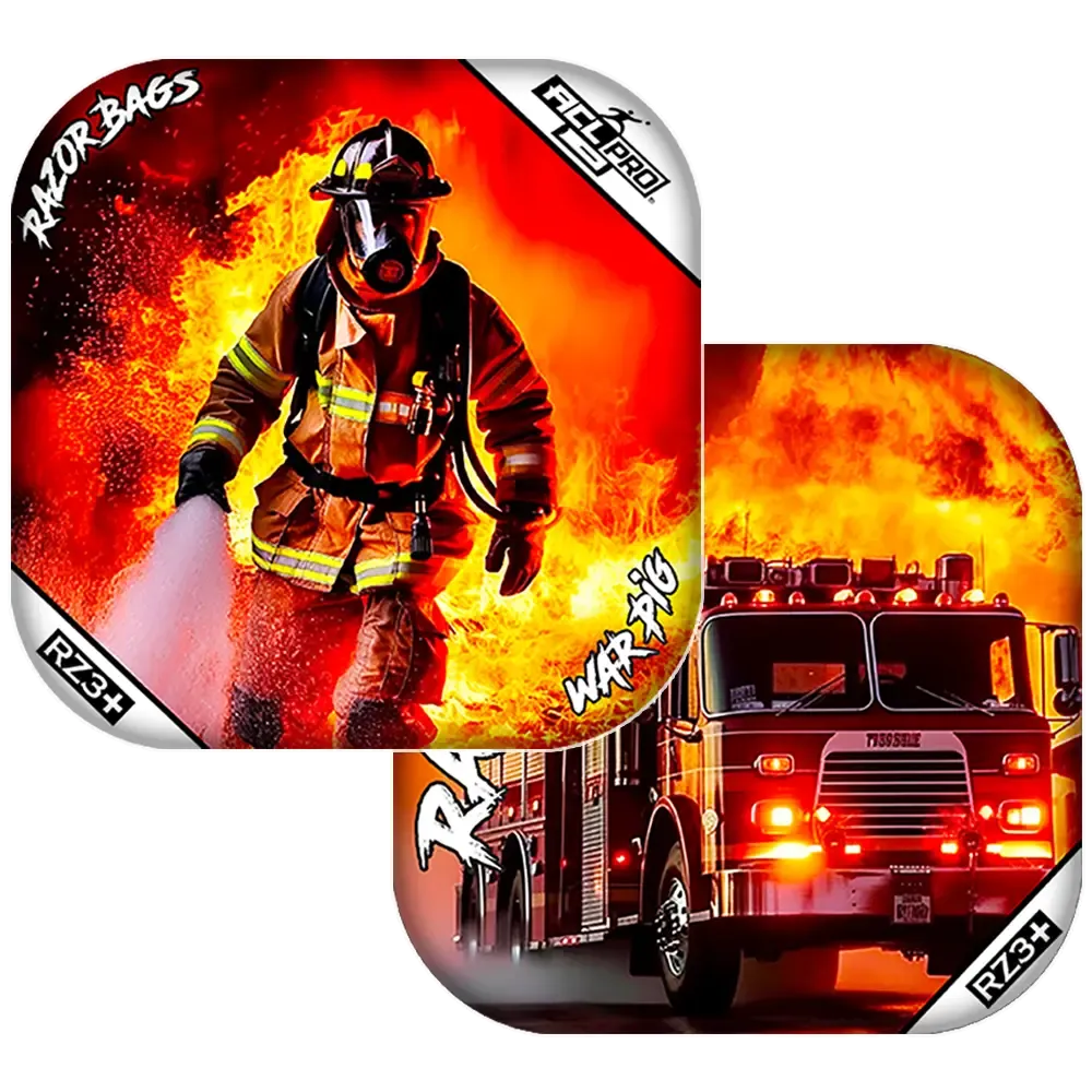 War Pig | Hero Fireman | ACL PRO Razor Cornhole Bags