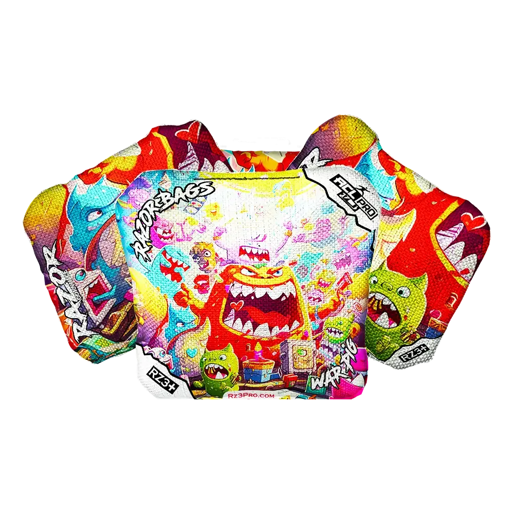 War Pig | Monster Party | ACL PRO Razor Cornhole Bags