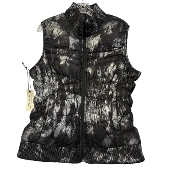 Warrior Danica Patrick Women's Puffer Vest Full Zip Lightweight Black XL NWT