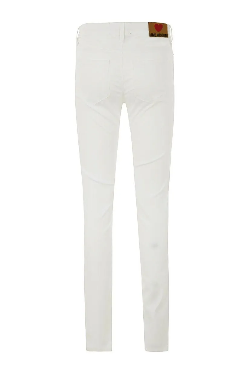 White Cotton Women's Jean
