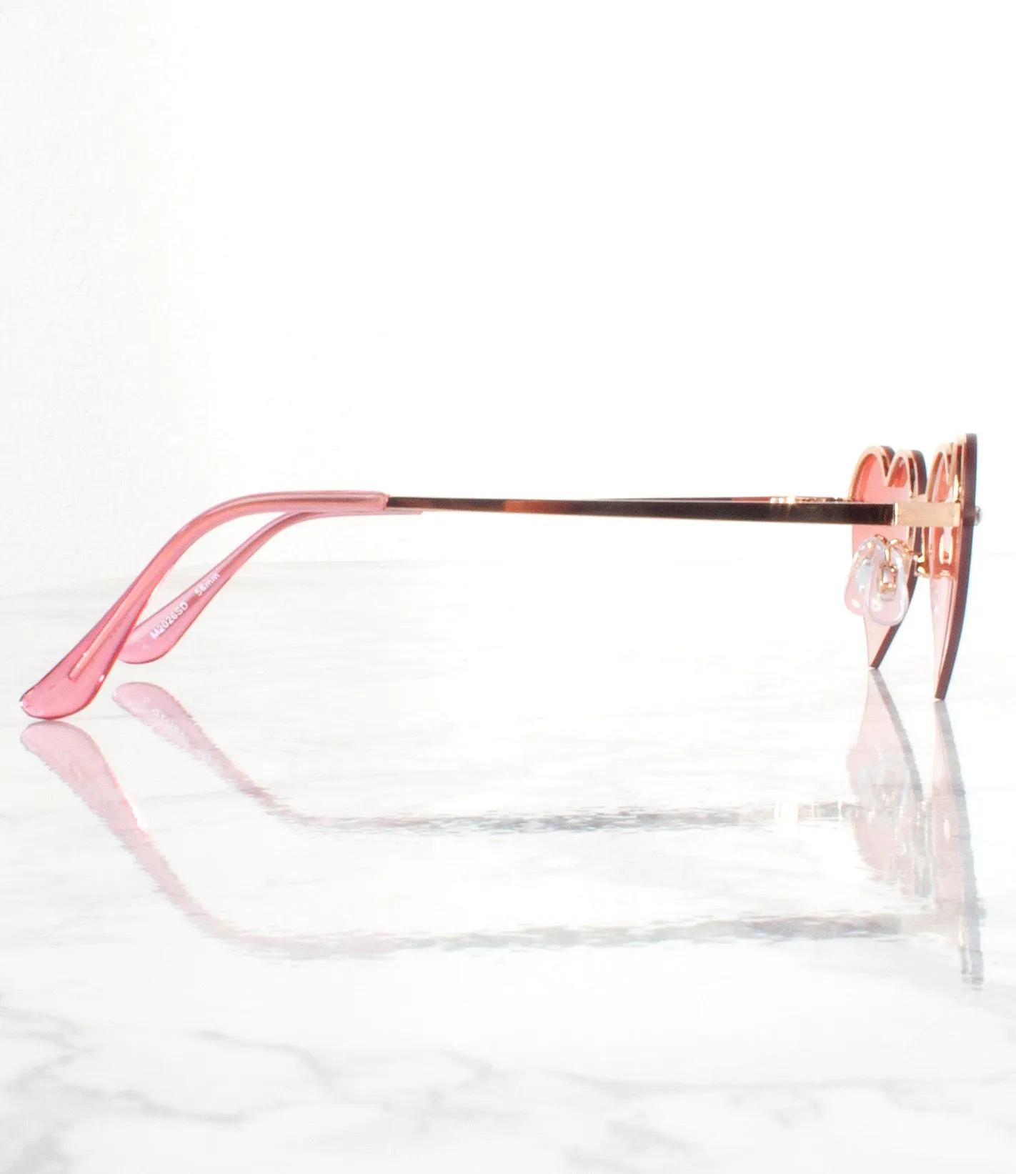 Wholesale Single Color Sunglasses - M2026SD - Pink - Pack of 6 - $3.25/piece
