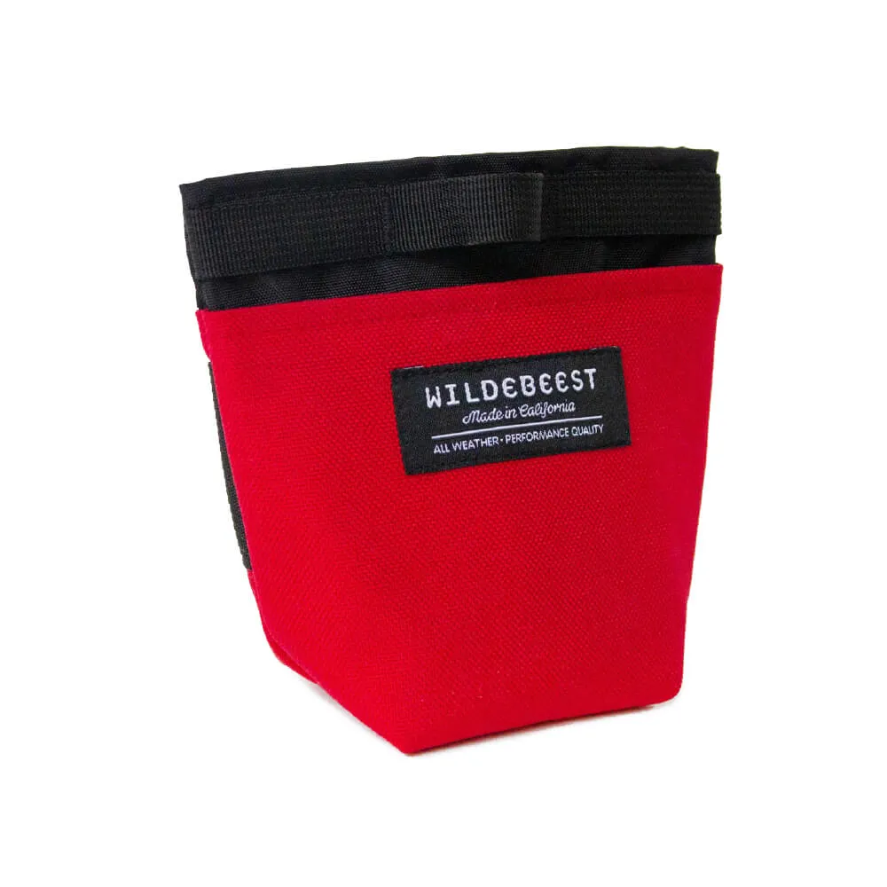 Wildebeest Alamo Dog Treat Pouch | Red