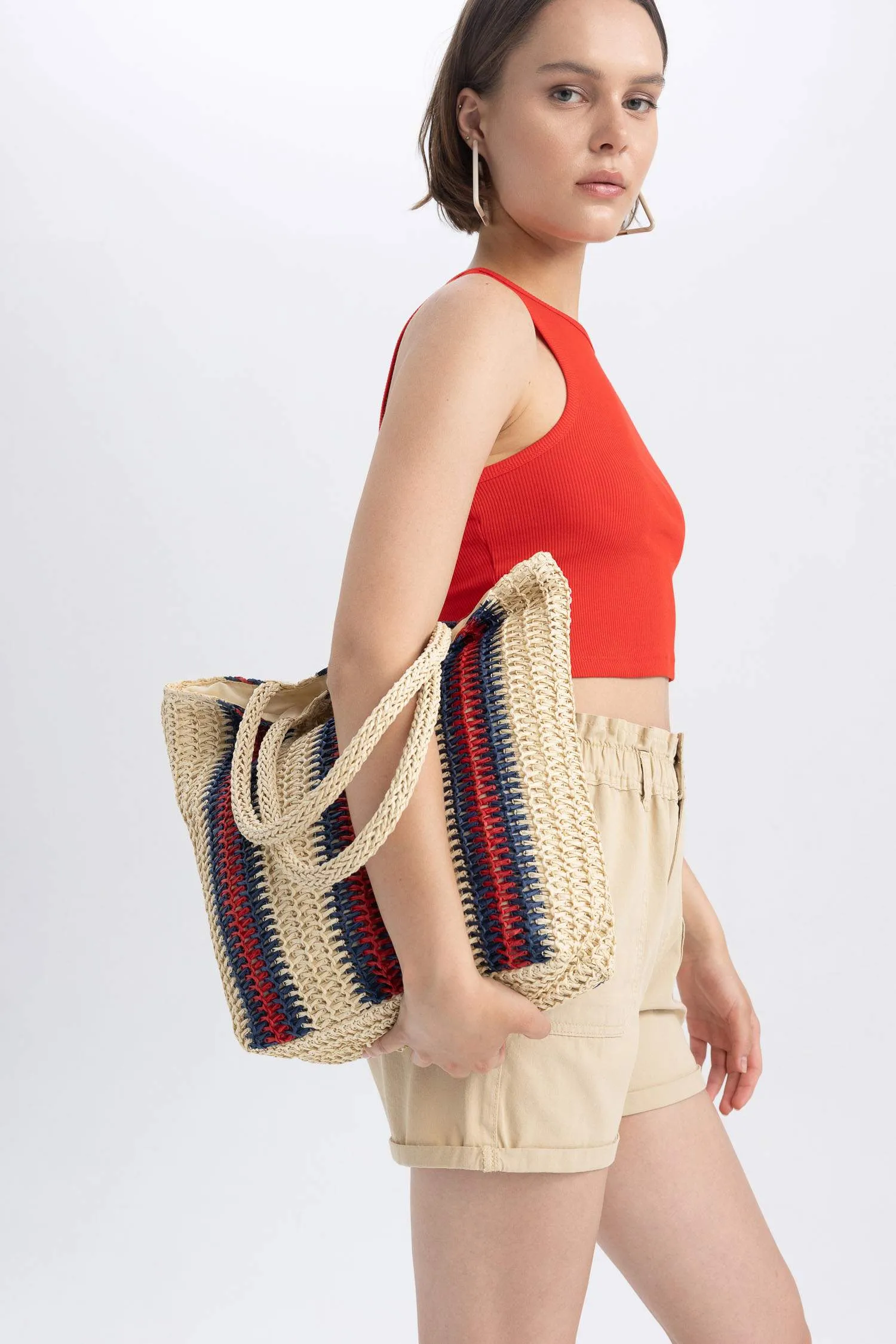 Women Straw Shoulder Bag