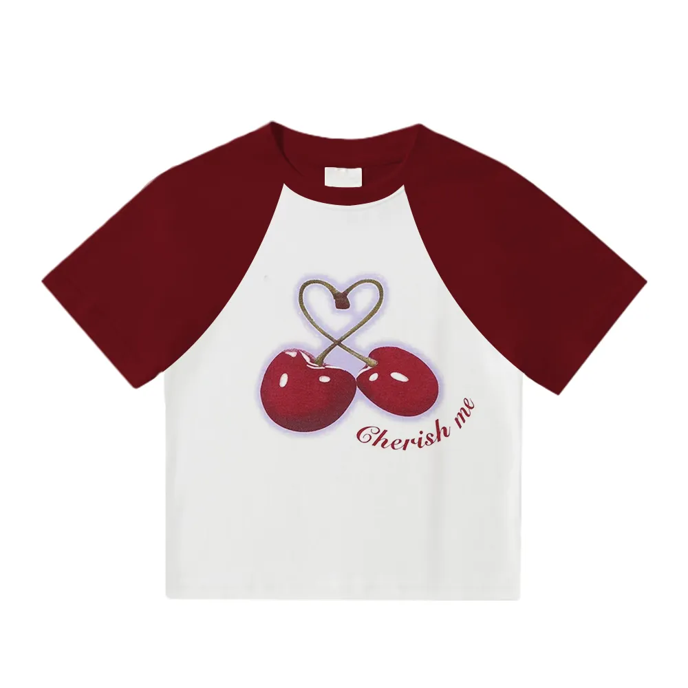 Women's Cherry Patchwork T-Shirt