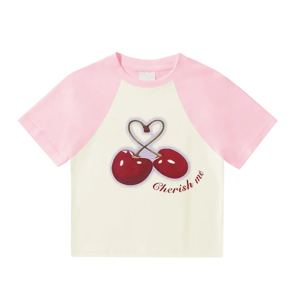 Women's Cherry Patchwork T-Shirt