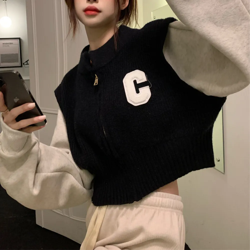 Women's Vintage Patchwork Knit Cardigan