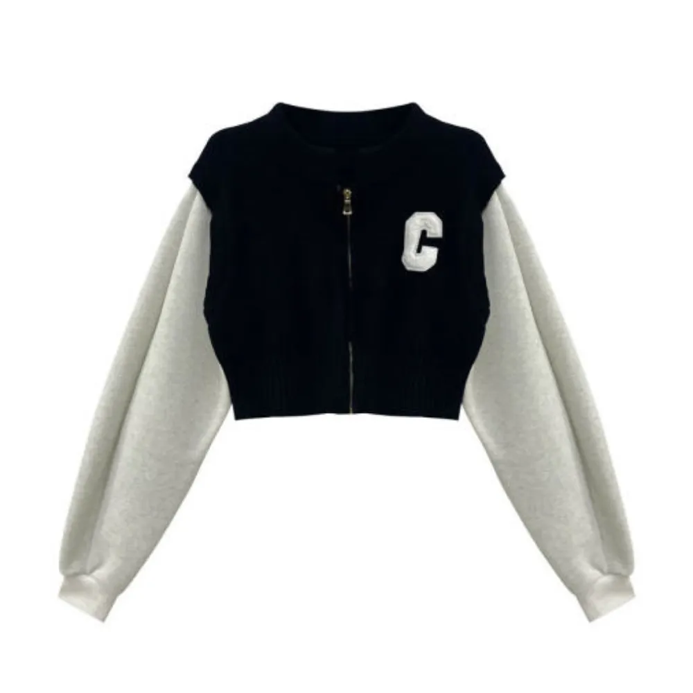 Women's Vintage Patchwork Knit Cardigan