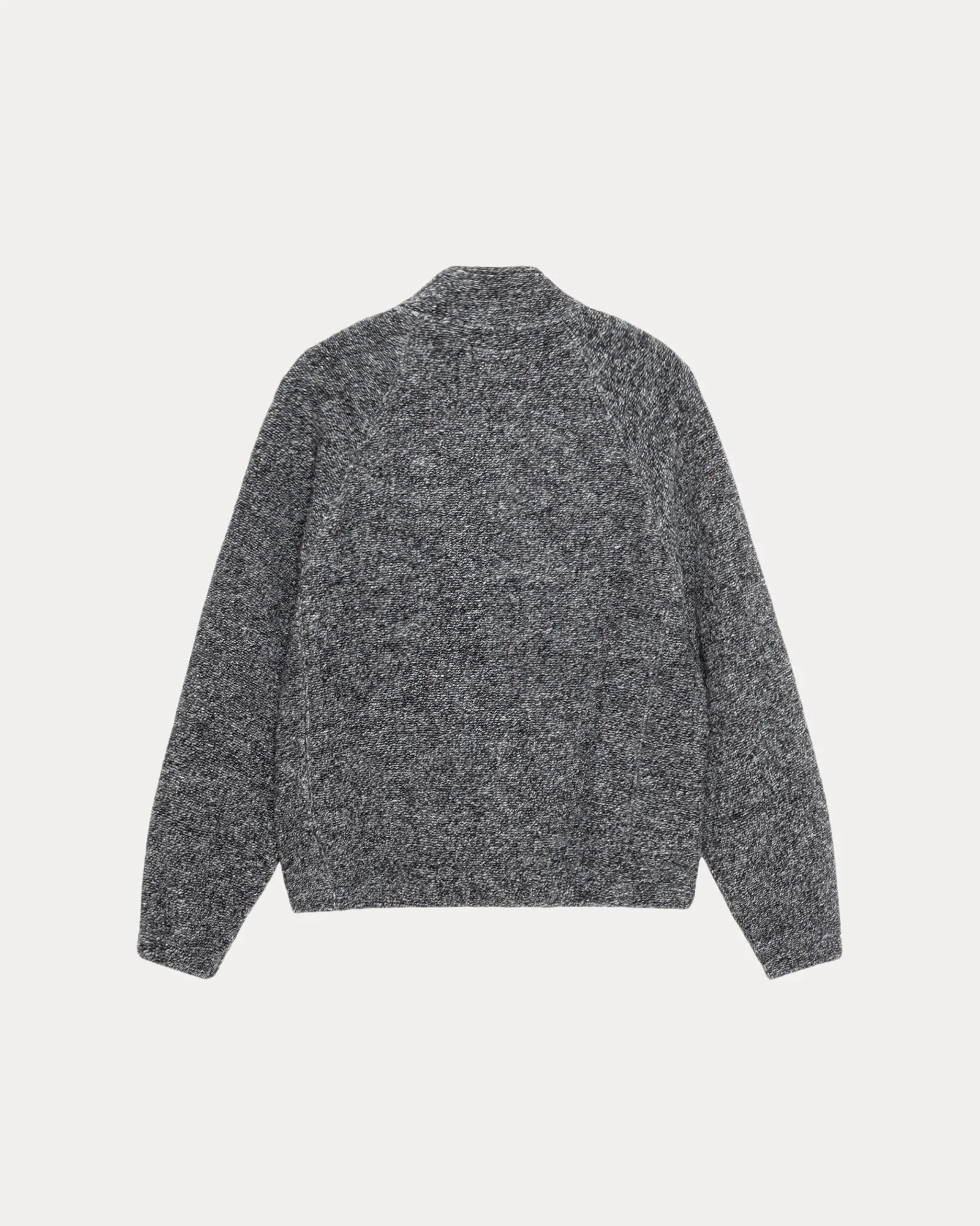 WOOL BLEND SHERPA MOCK NECK