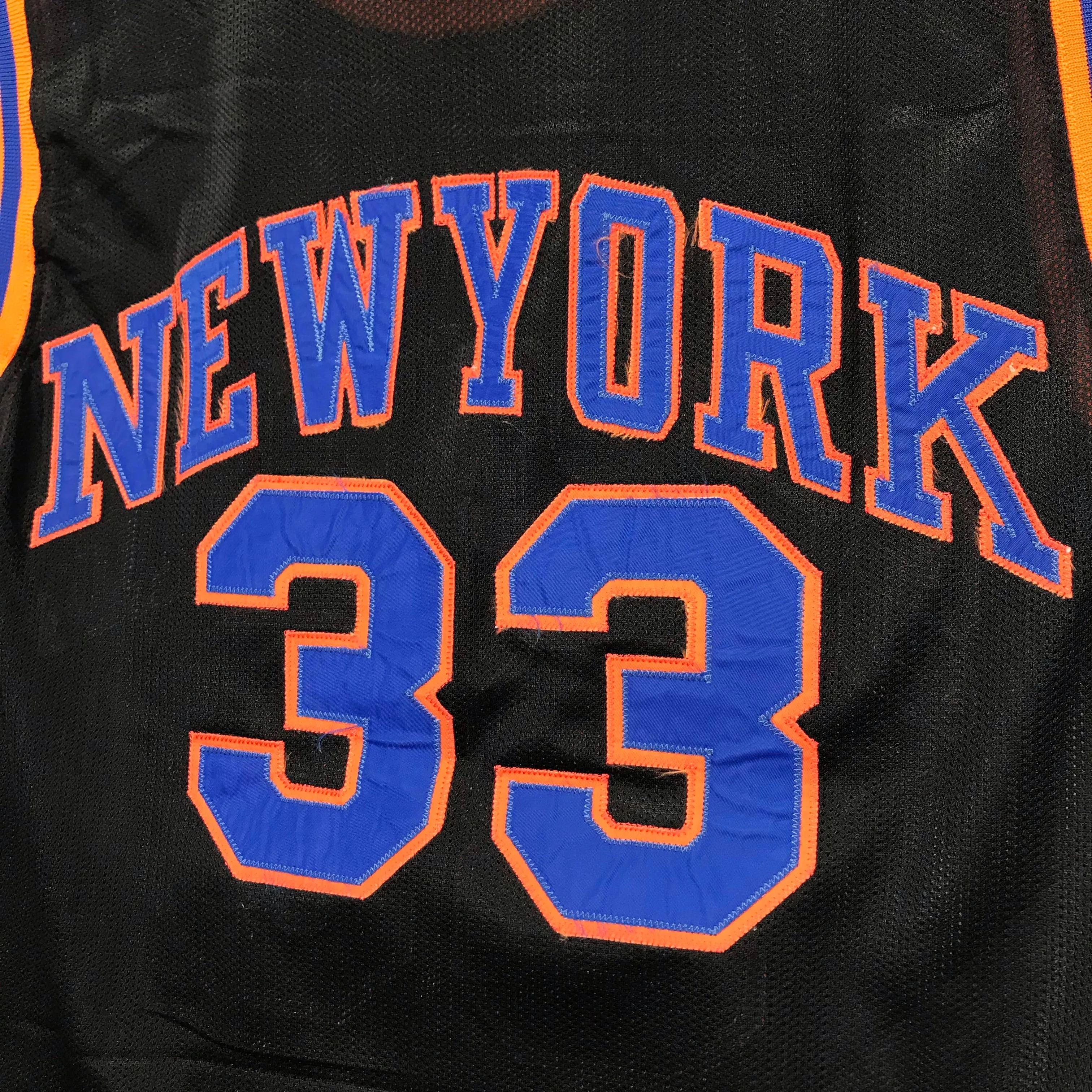 [XL] Supreme Vintage New York 'Knicks' Ewing Basketball Jersey Black