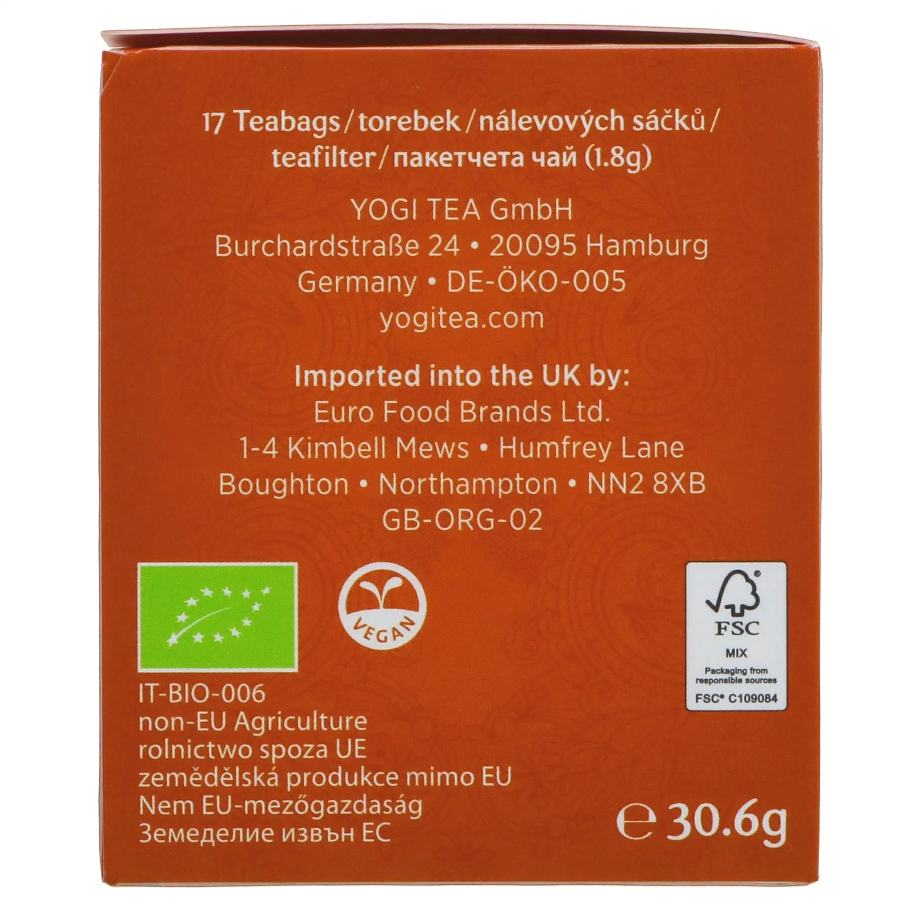 Yogi Tea | Stomach Ease - Cardamom, Fennel, Ginger | 17 bags