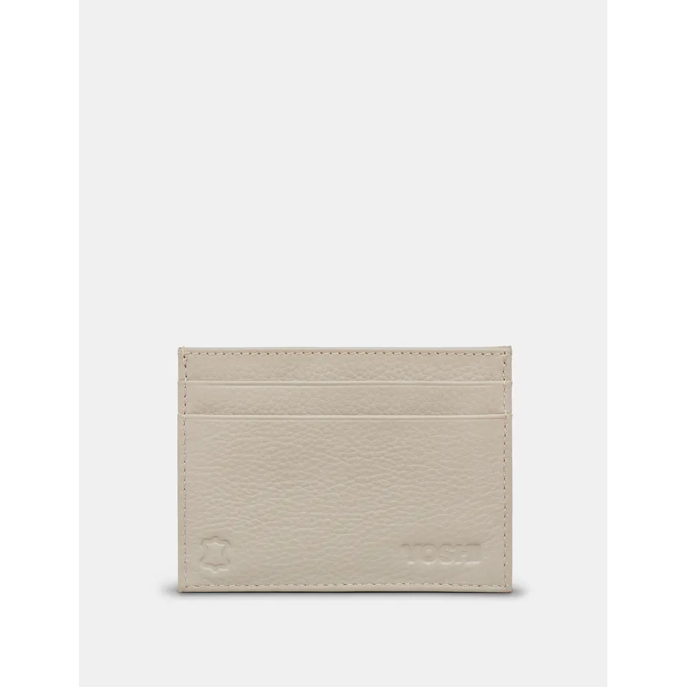 Yoshi Jane Austen Bookworm Slim Warm Grey Leather Card Holder