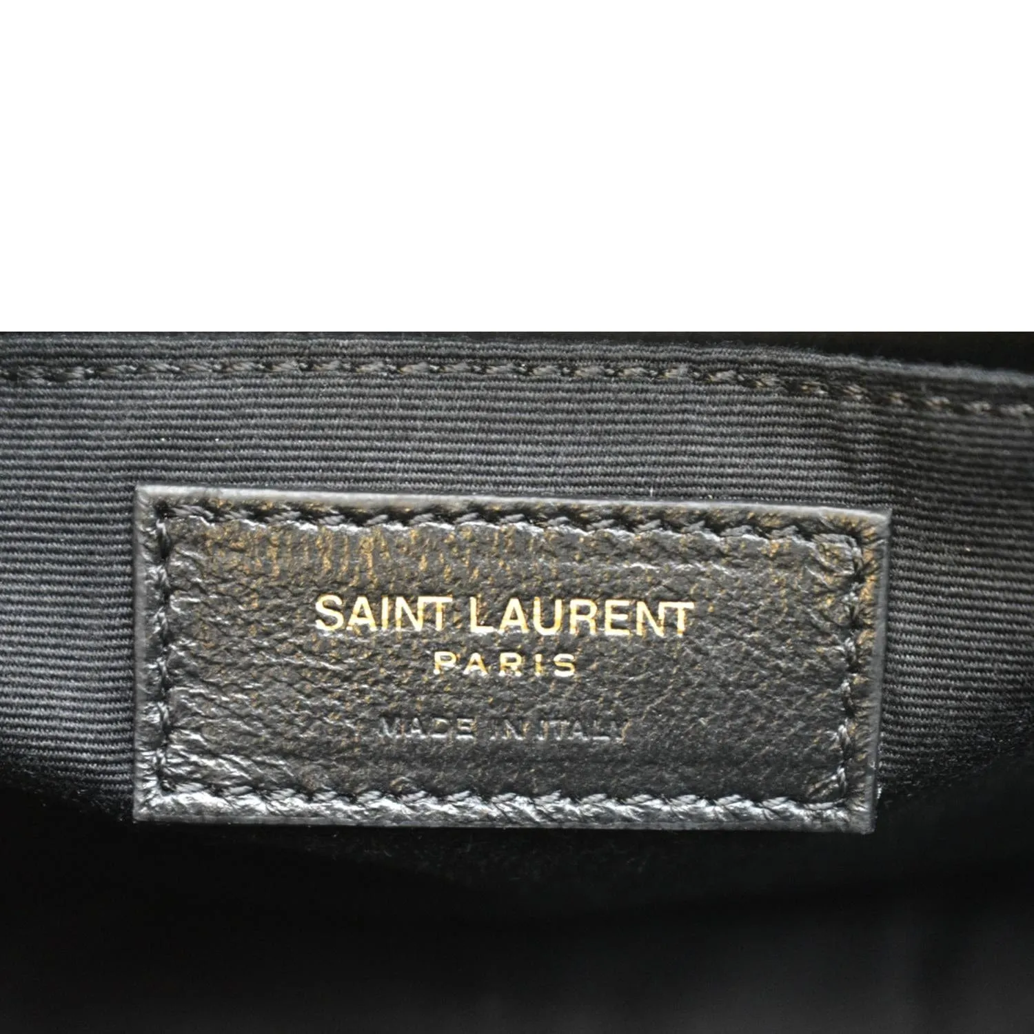 YVES SAINT LAURENT Lou Chevron Leather Camera Crossbody Bag Black