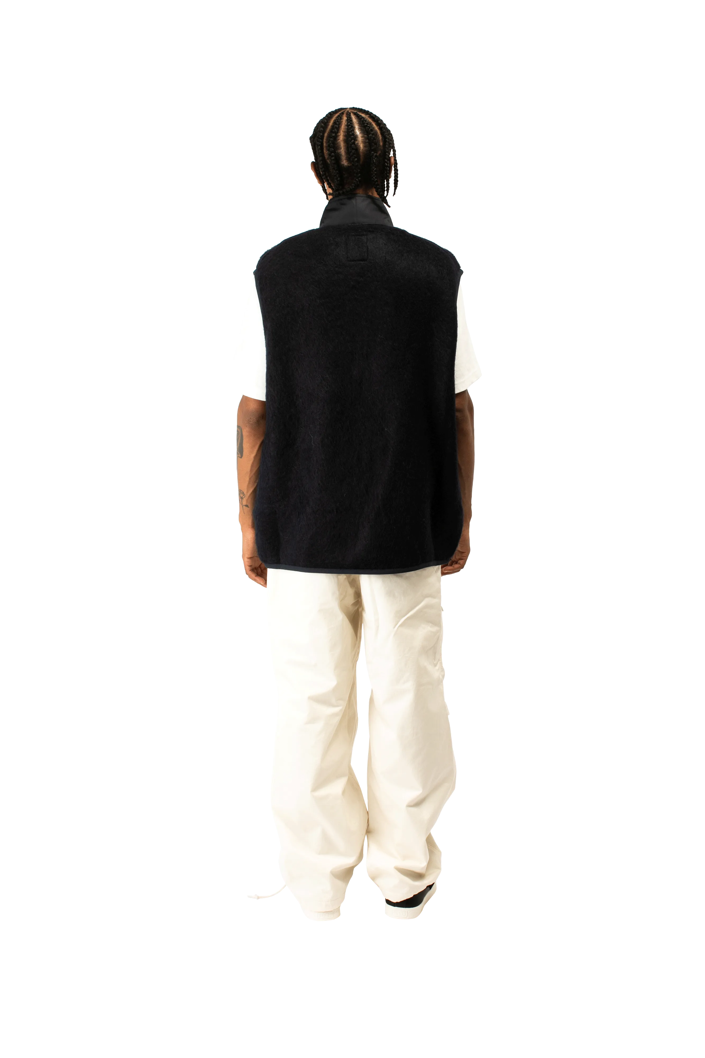 Zip-Up Mohair Vest