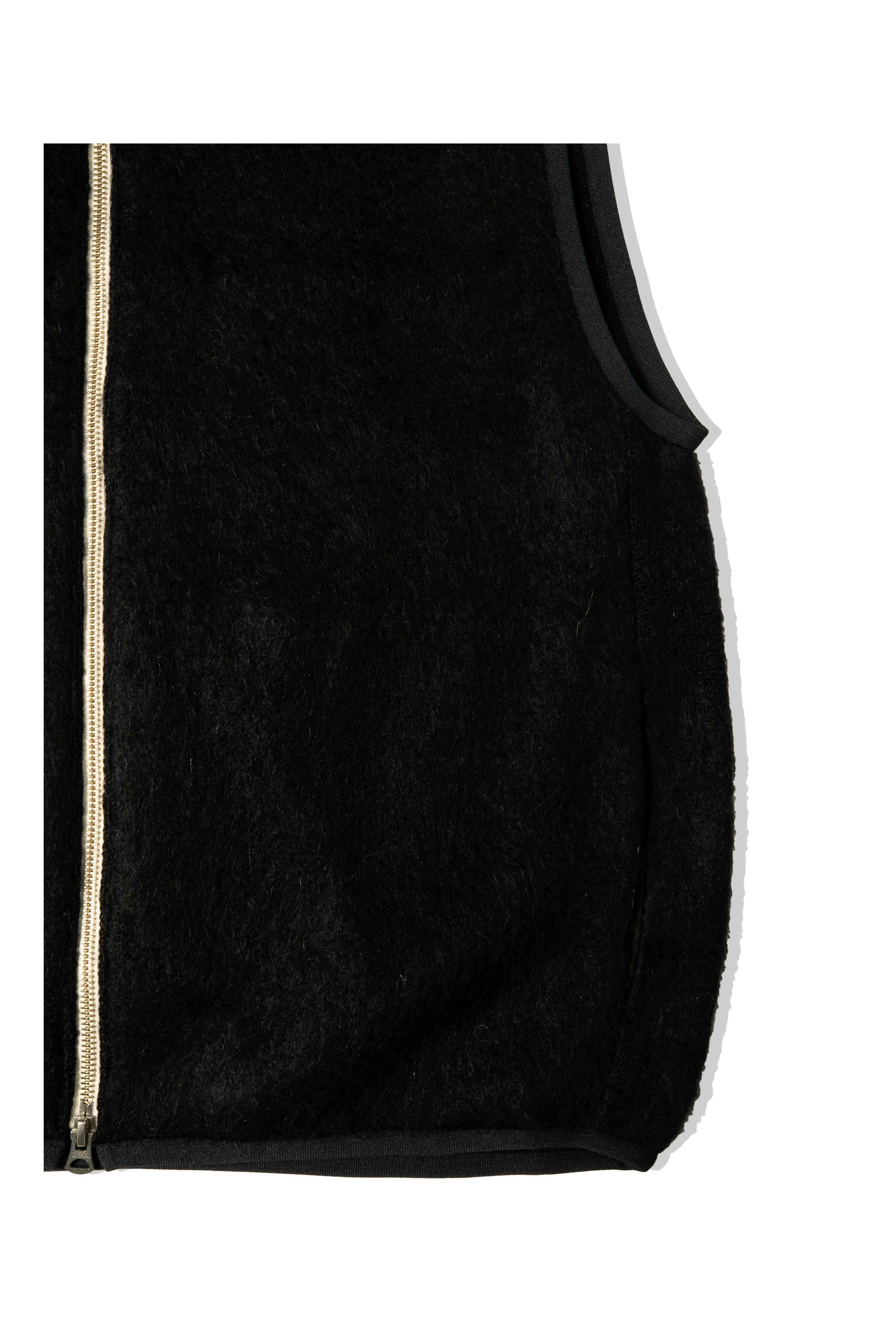 Zip-Up Mohair Vest